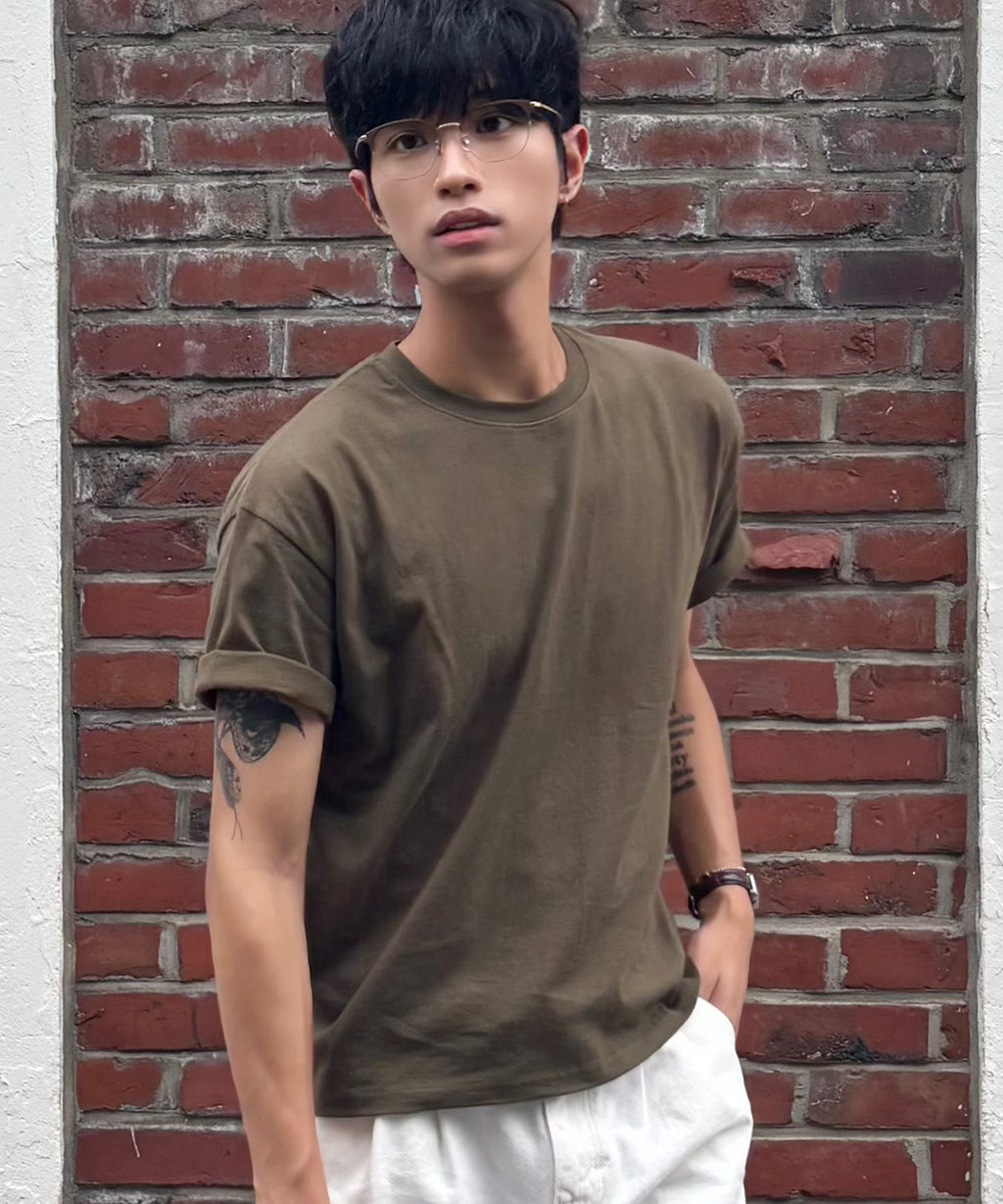 Essential Crop T-Shirt [Khaki]