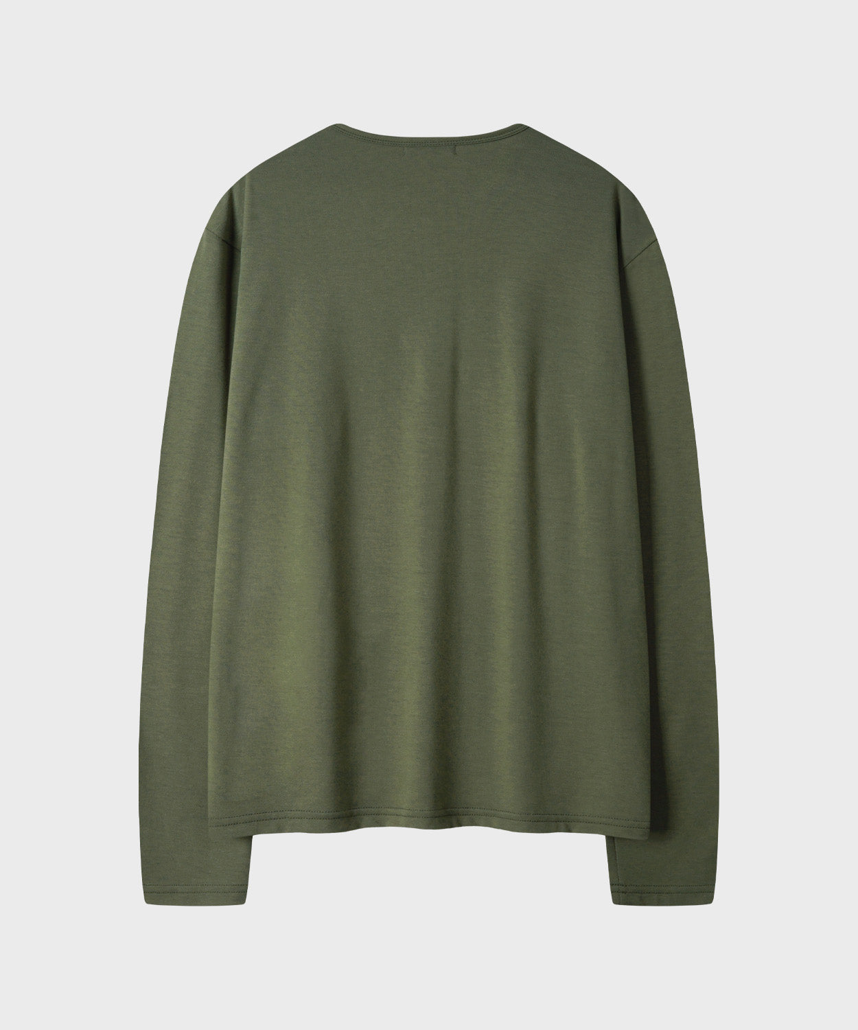 Soft Round Long Sleeve T-Shirt [Khaki]