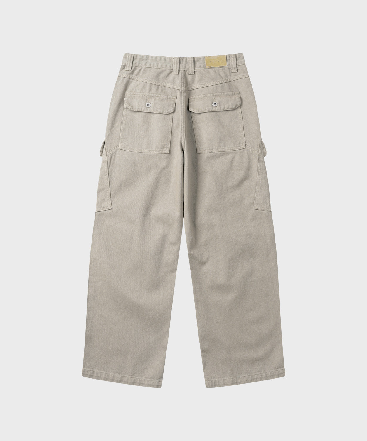 Garment Dyed Curved Cargo Pants [Light Beige]