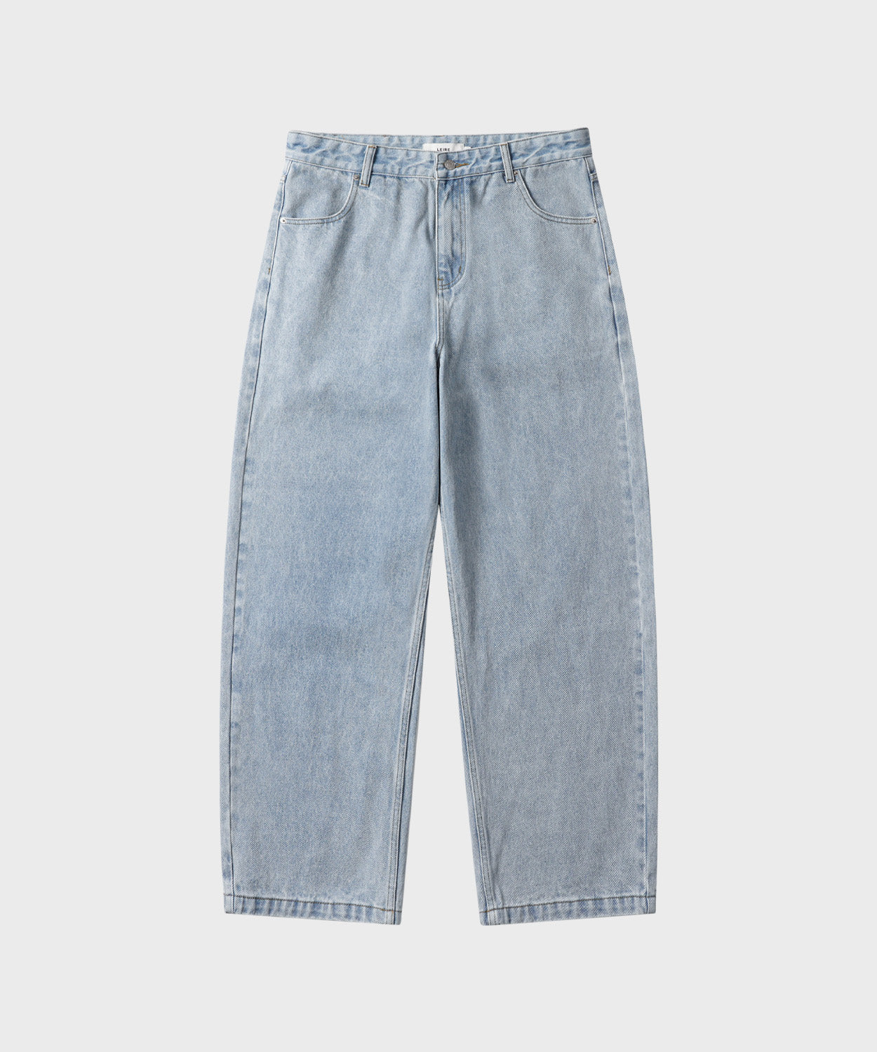 Essential Wide Denim Pants [Light Blue]