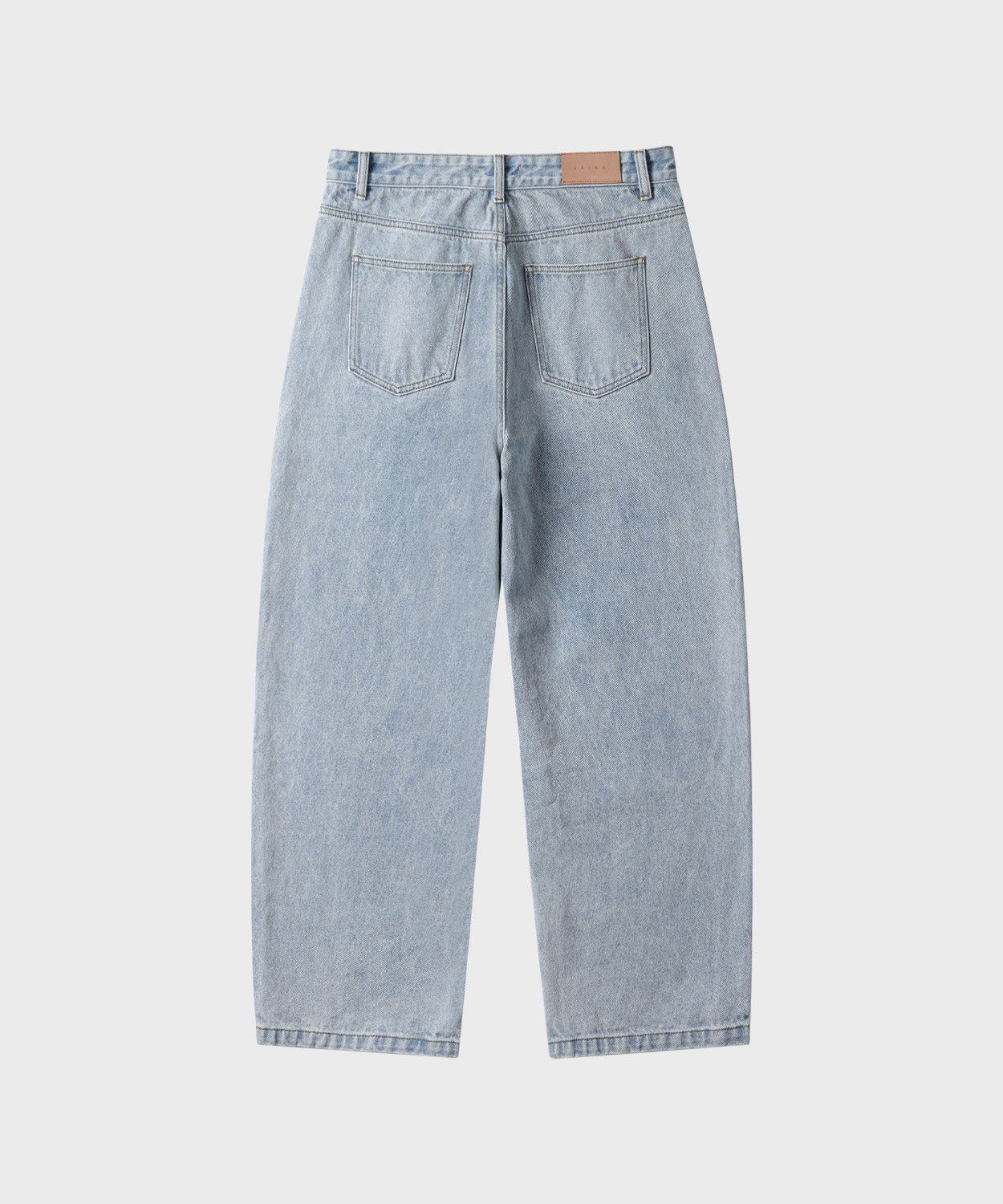 Essential Wide Denim Pants [Light Blue]