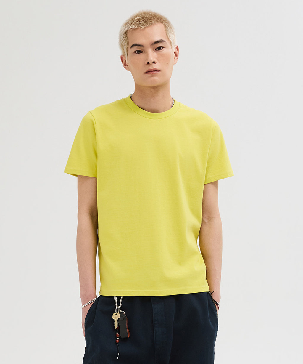 90s Vintage Fit Washed T-Shirt [Lime]