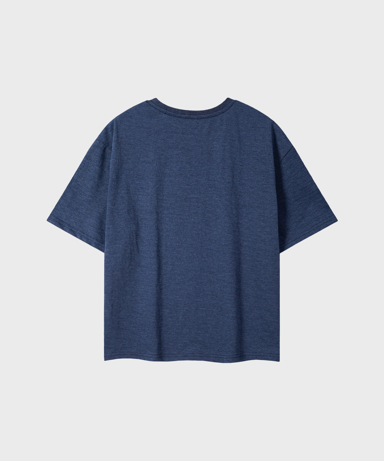 Essential Crop T-Shirt [Melange Blue]