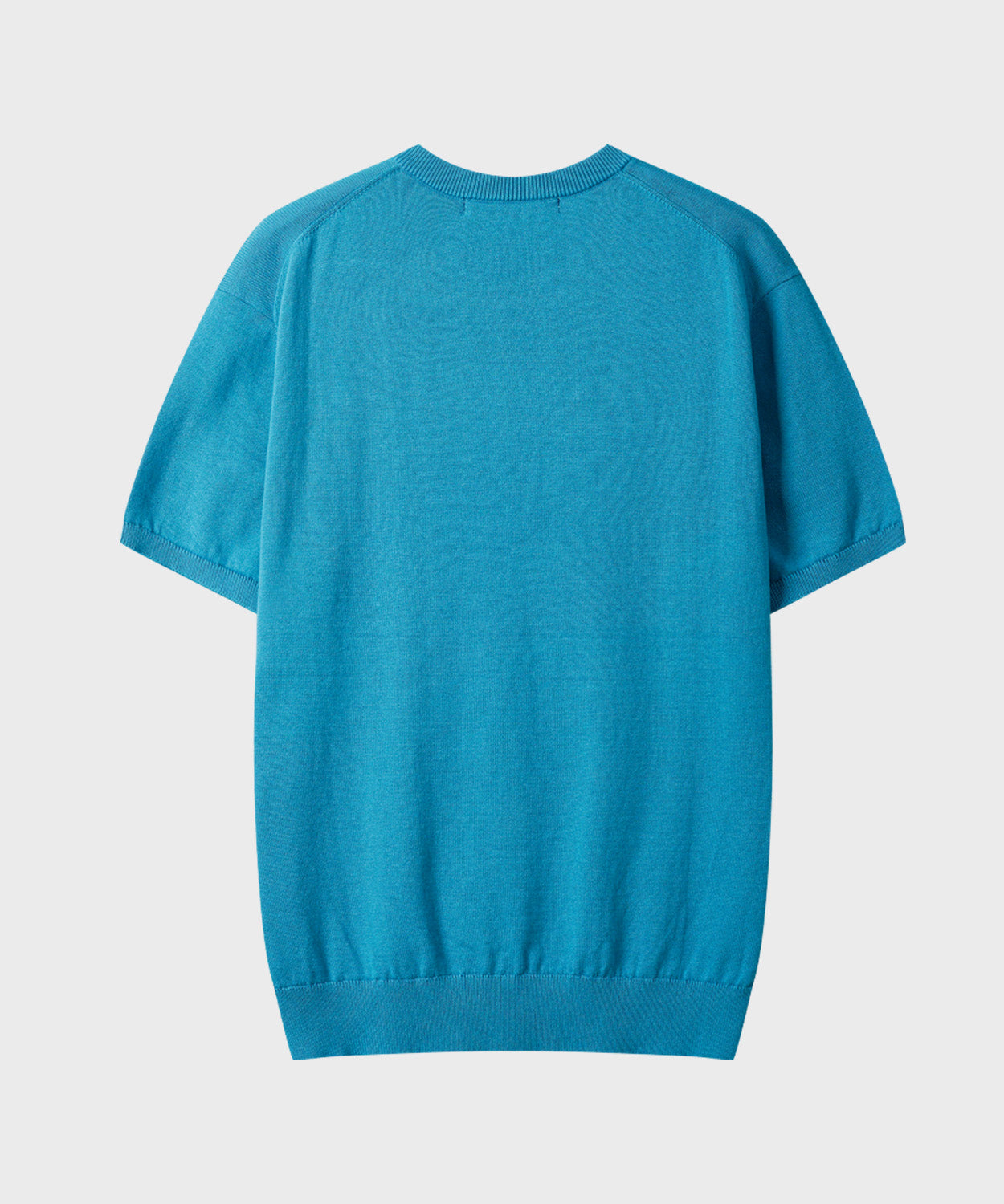 Diagonal Henley Neck Short Sleeve Knit [Mint]