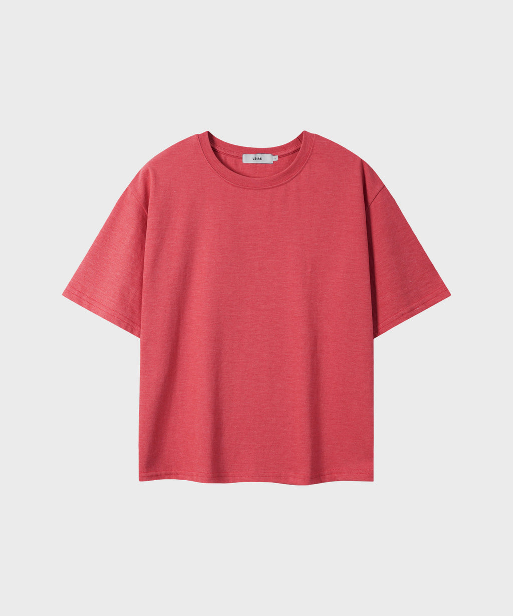Essential Crop T-Shirt [Melange Red]