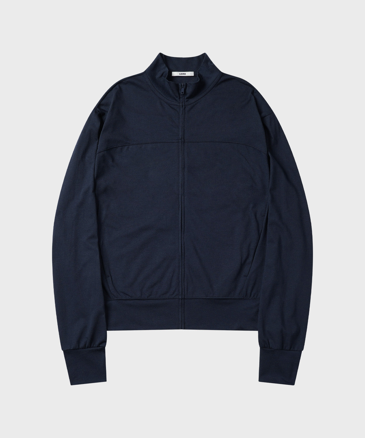 Slim Fit Light Jersey Zip-Up [Navy]