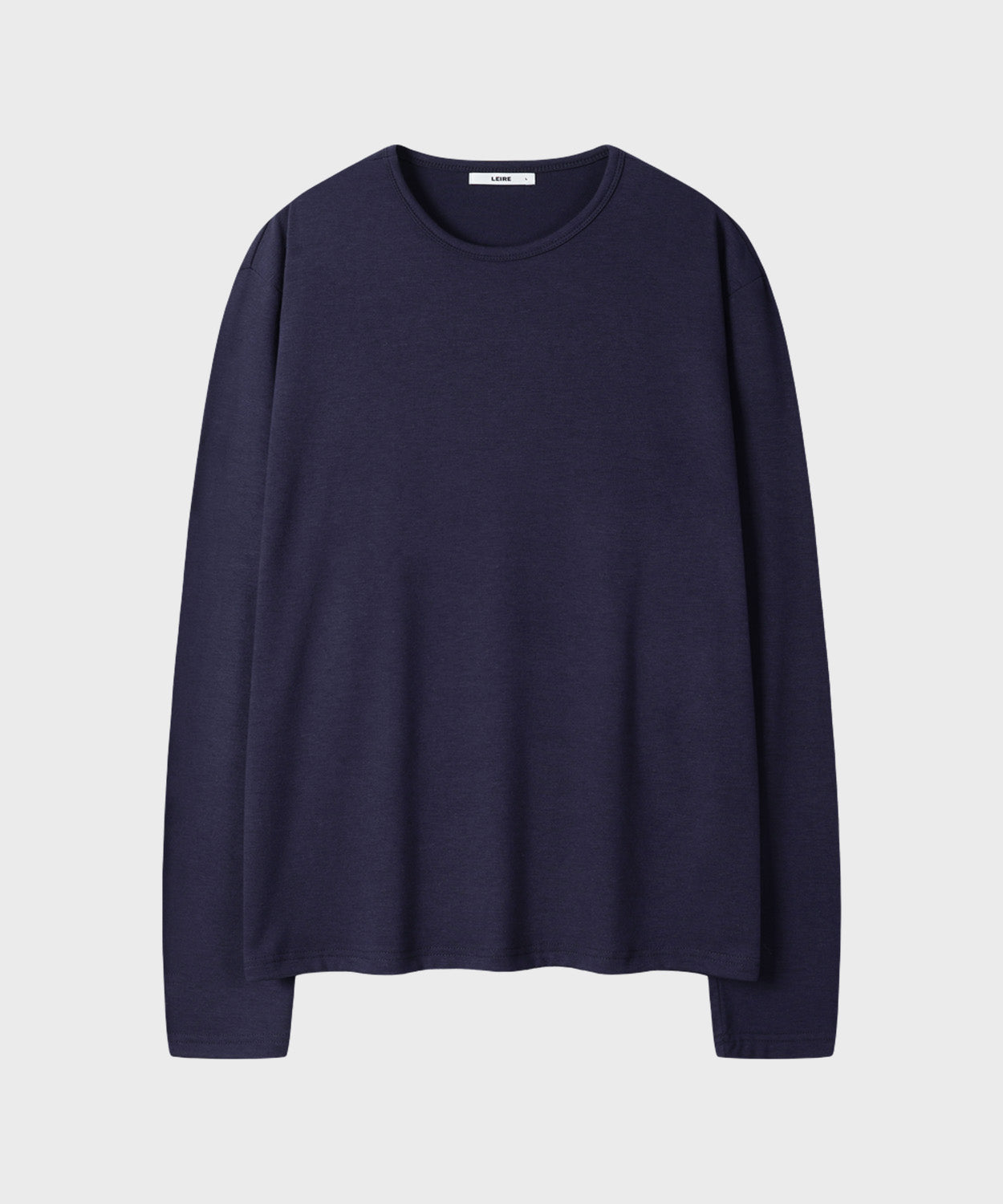 Soft Round Long Sleeve T-Shirt [Navy]