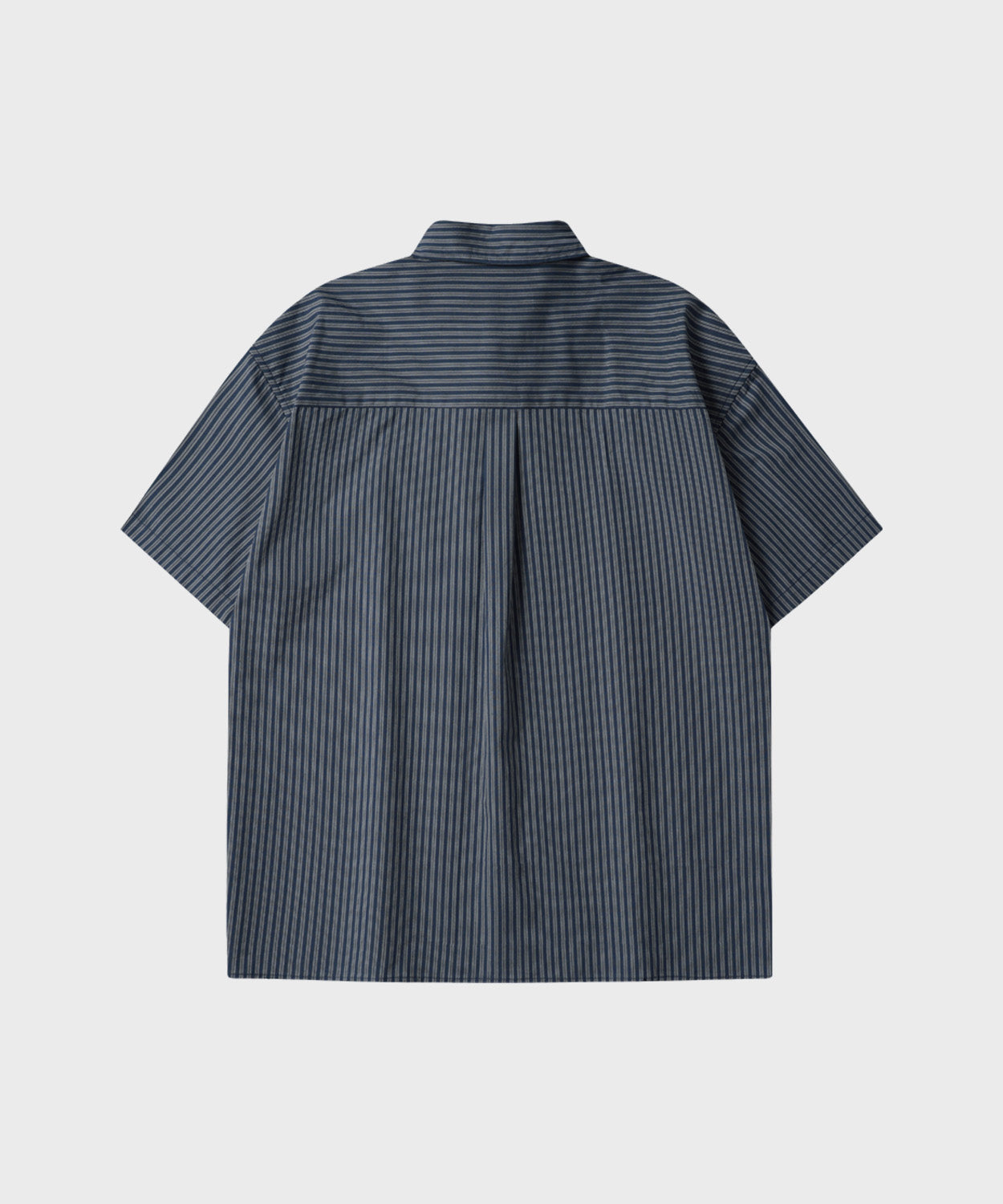 Essential Stripe Short Sleeve Shirt [Navy]