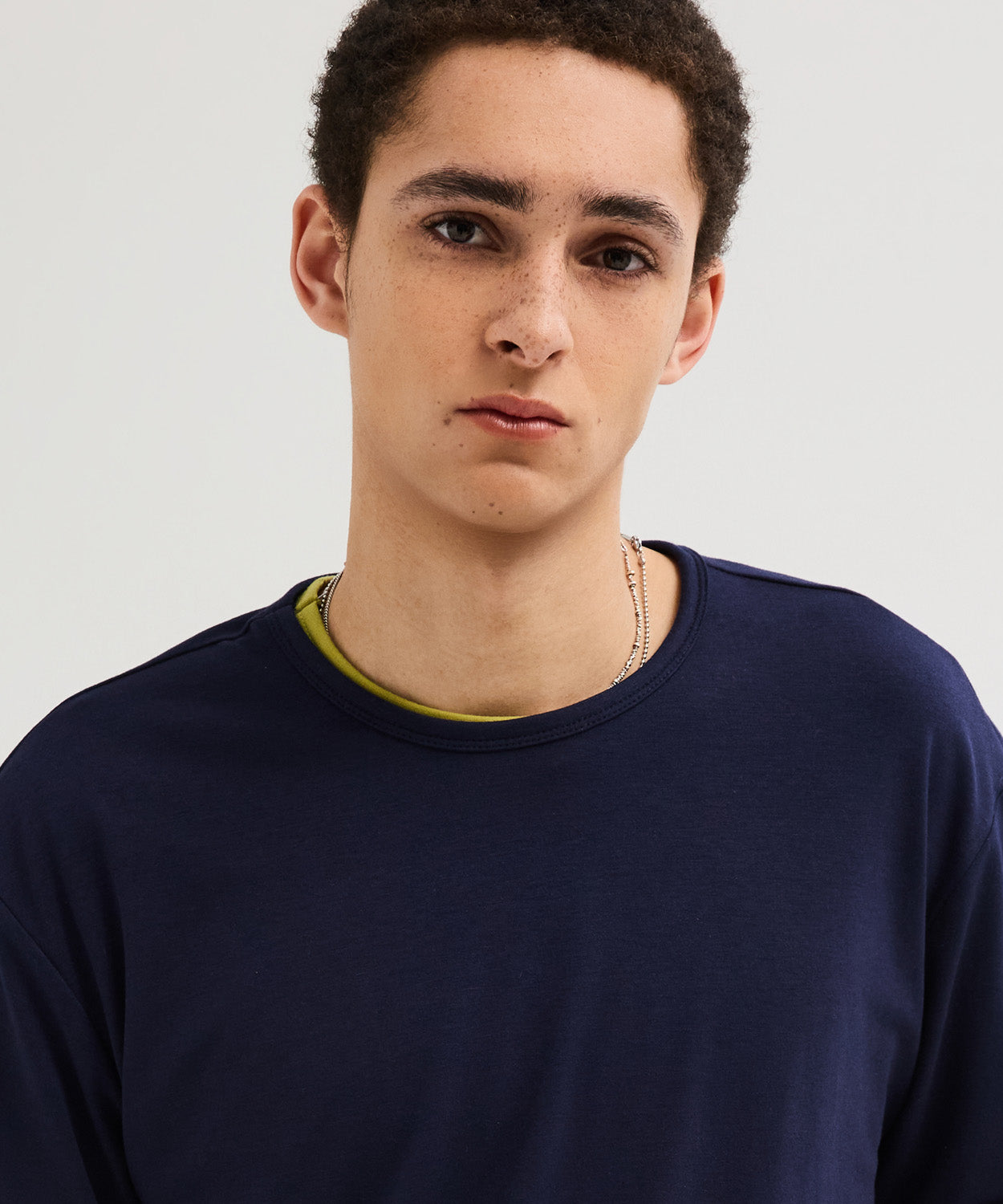 Soft Round Long Sleeve T-Shirt [Navy]
