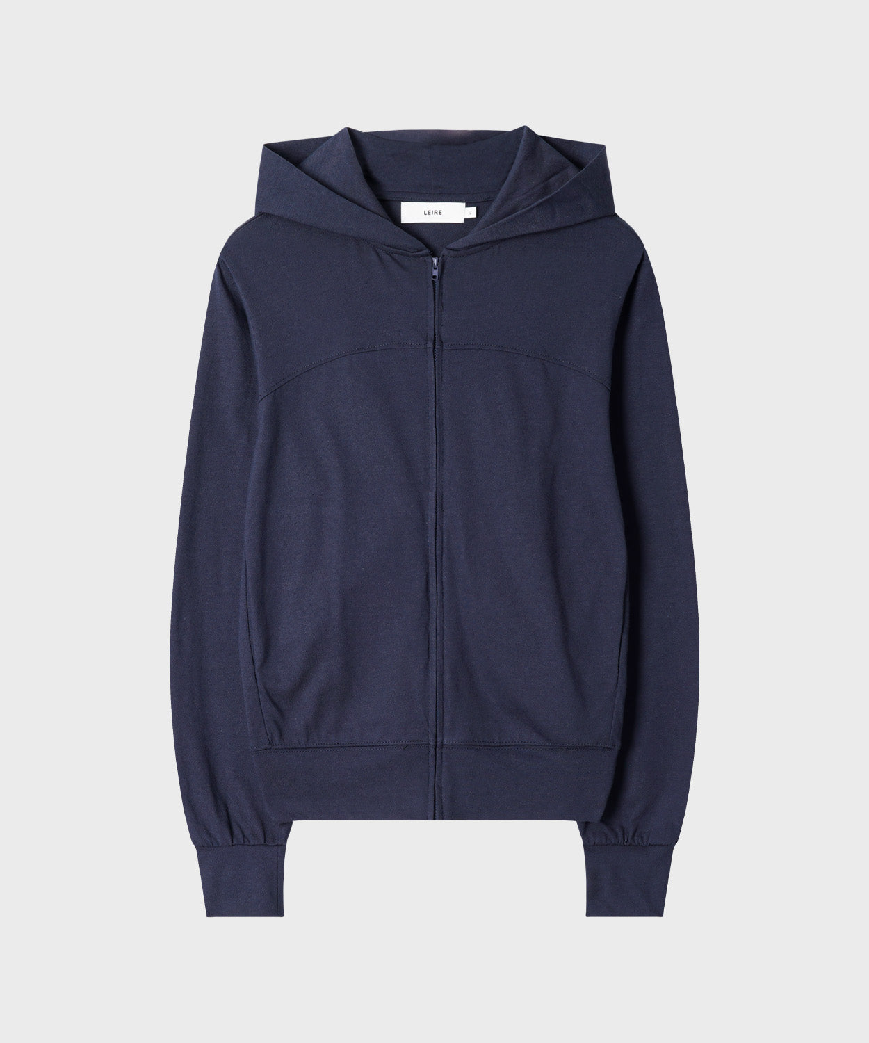 Slim Fit Hoodie Zip-Up [Navy]