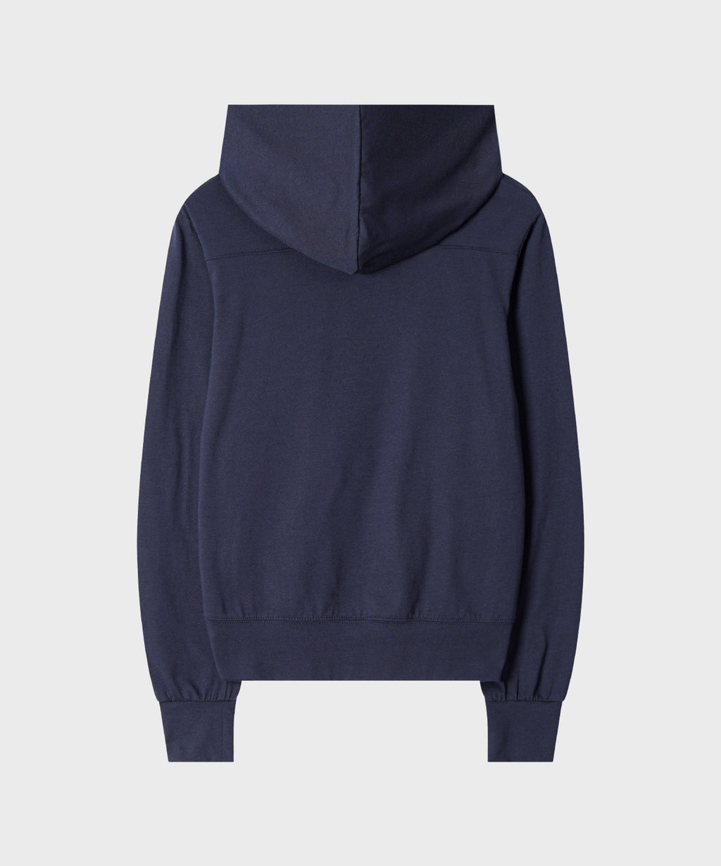 Slim Fit Hoodie Zip-Up [Navy]