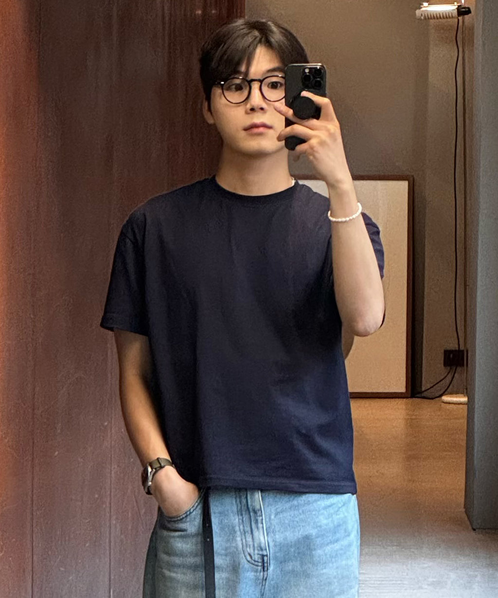 Essential Crop T-Shirt [Navy]