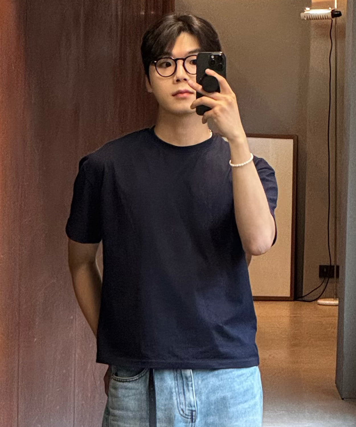 Essential Crop T-Shirt [Navy]