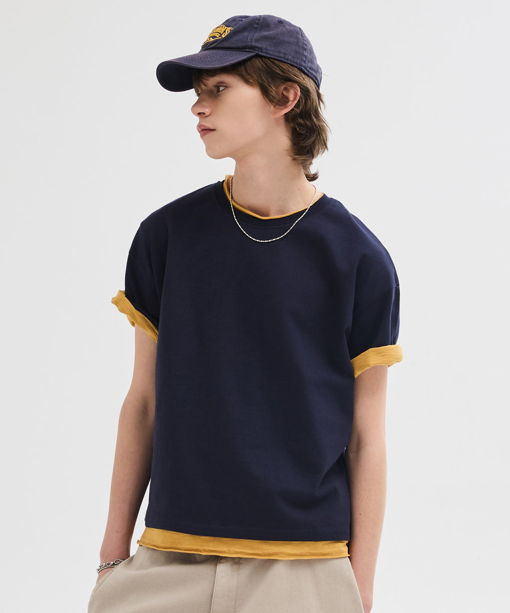 Essential Crop T-Shirt [Navy]