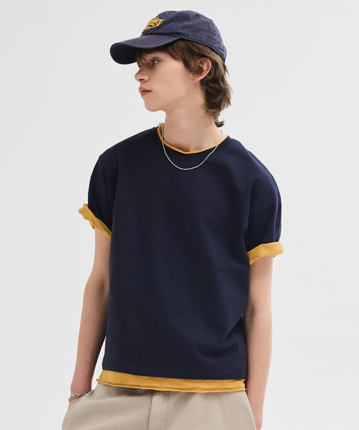 Essential Crop T-Shirt [Navy]