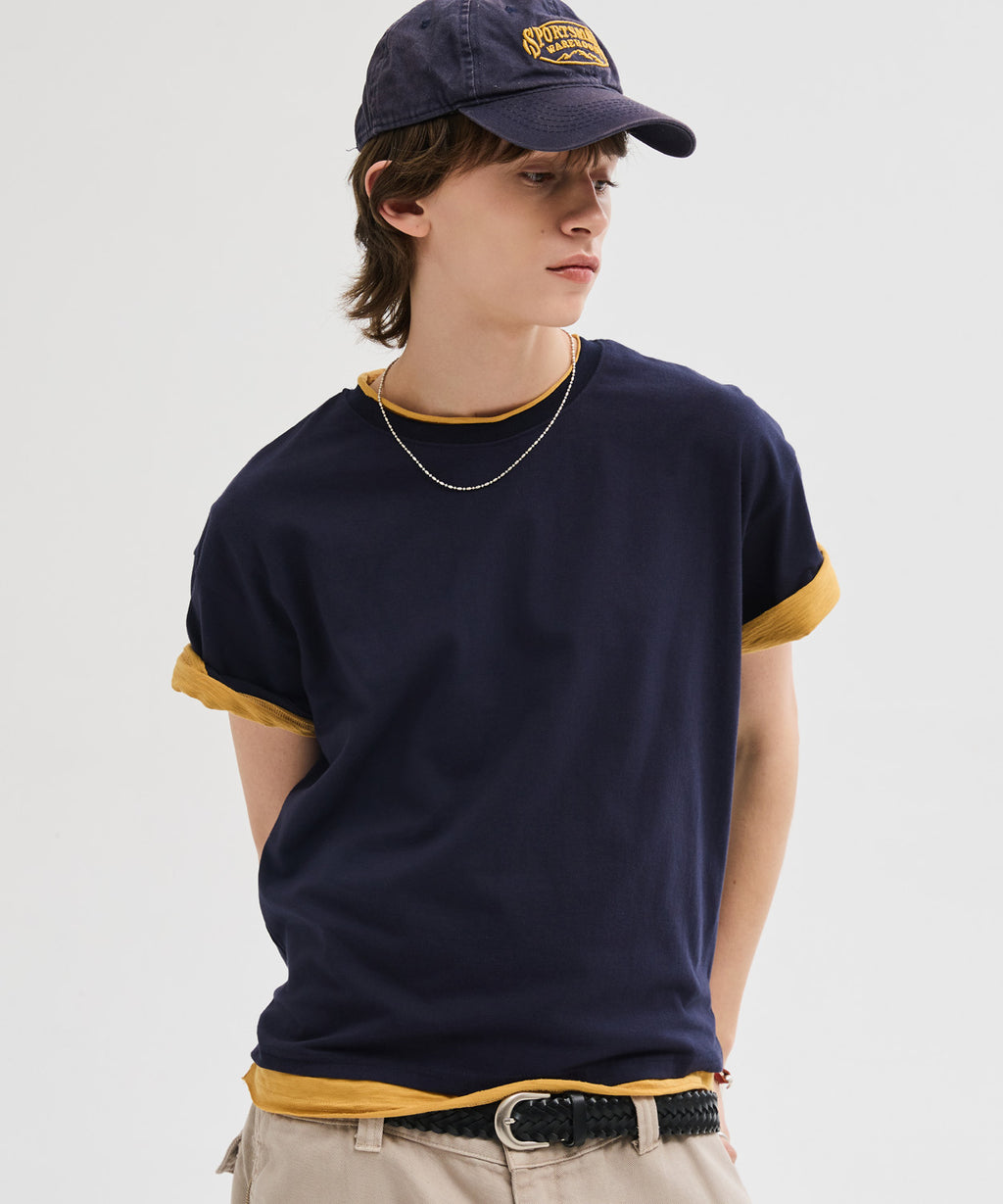 Essential Crop T-Shirt [Navy]