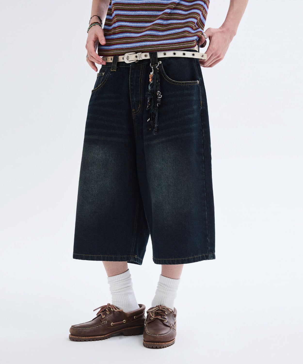 Everyday Bermuda Denim Shorts [Oil Blue]