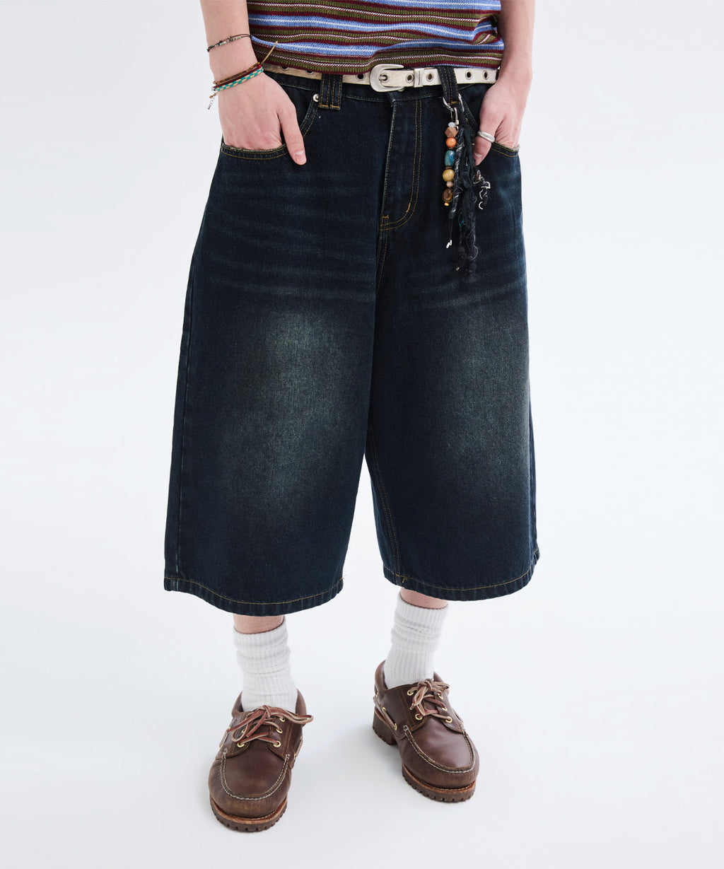 Everyday Bermuda Denim Shorts [Oil Blue]