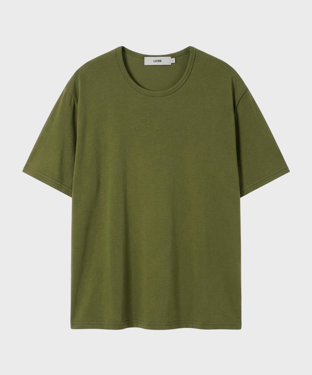 Soft U-Neck Inner T-Shirt [Olive]
