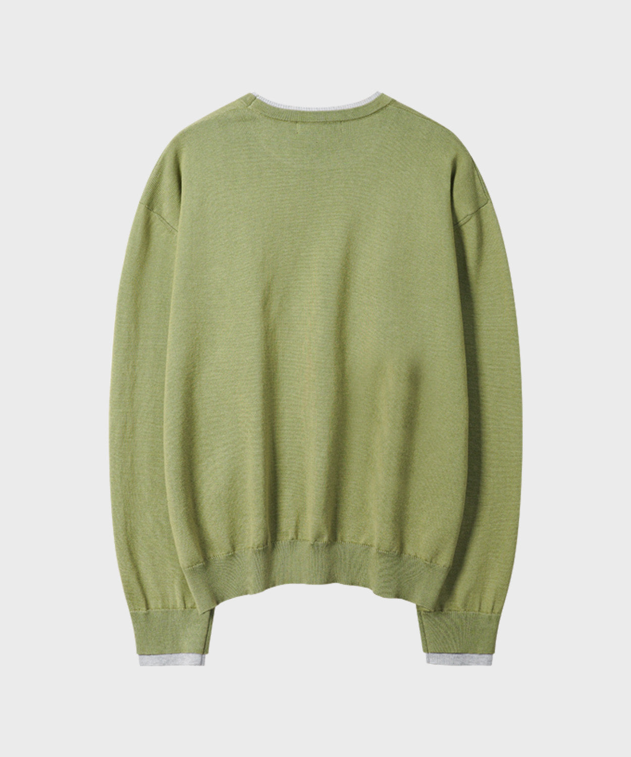 Soft Layer Round Knit [Olive]