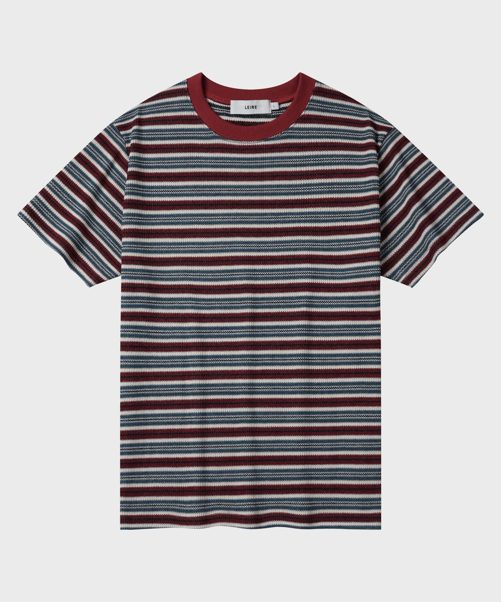 Summer Stripe Short Sleeve T-Shirt [Red]