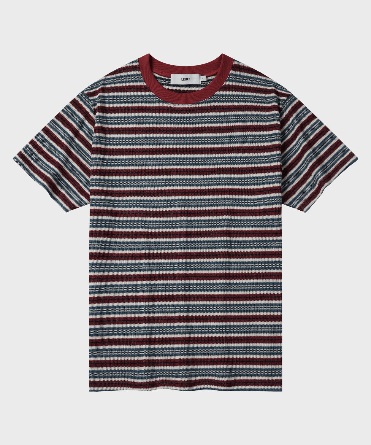 Summer Stripe Short Sleeve T-Shirt [Red]