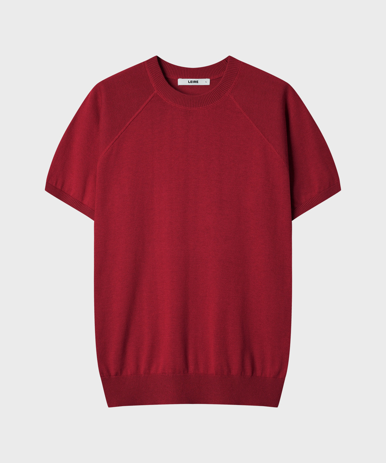 Vintage Fit Raglan Short Sleeve Knit [Red]