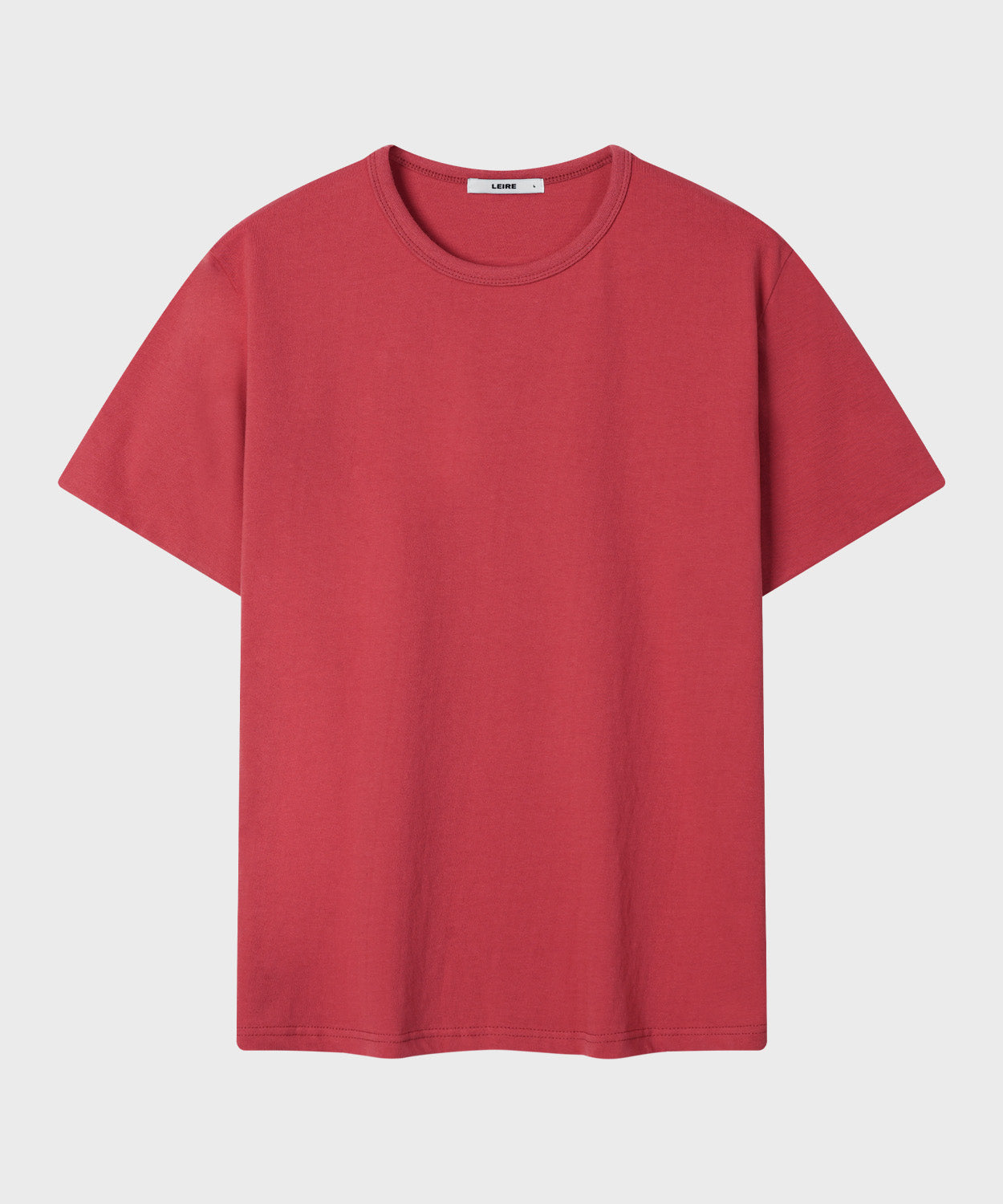 Color Layered Roll-Up T-Shirt [Red]