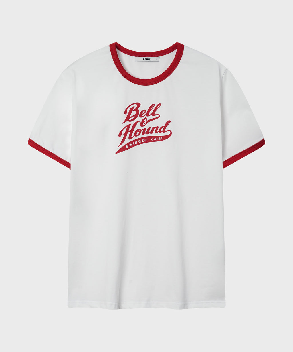 Ringer Point Graphic T-Shirt [Red]