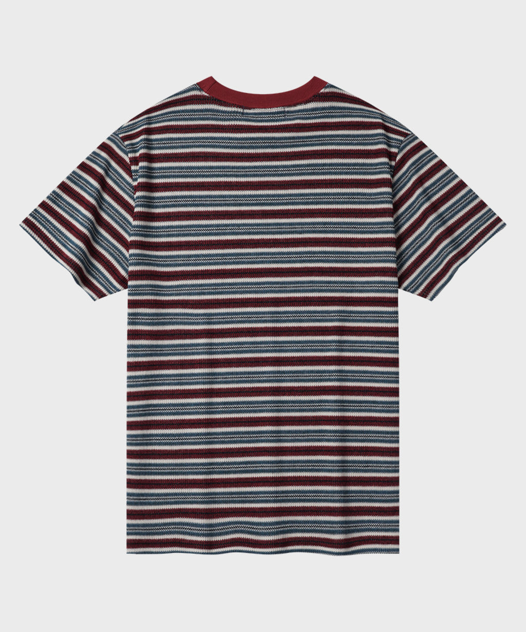 Summer Stripe Short Sleeve T-Shirt [Red]