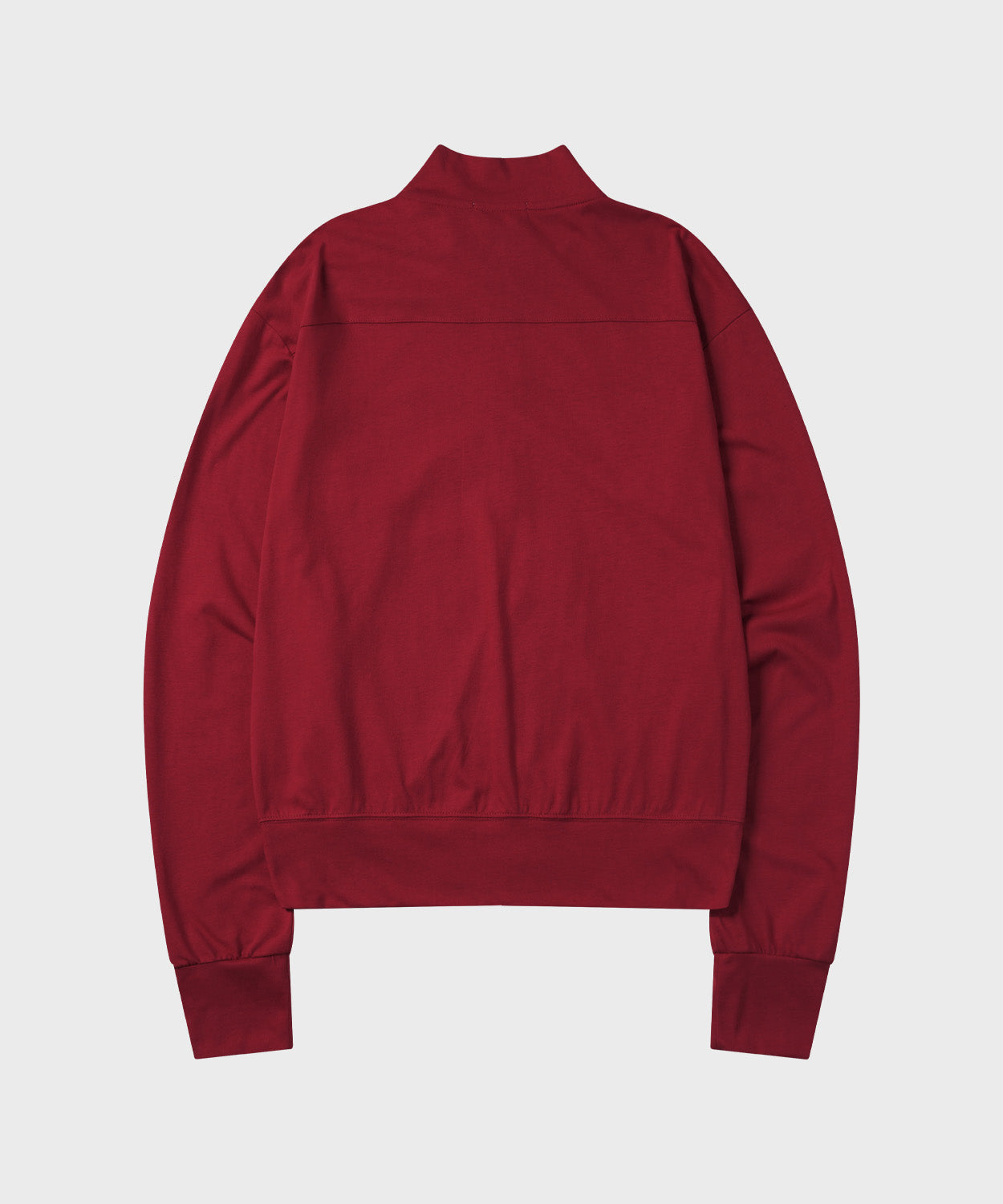 Slim Fit Light Jersey Zip-Up [Vintage Red]