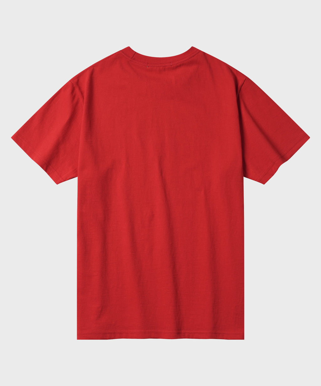Vintage Number Print T-Shirt [Red]