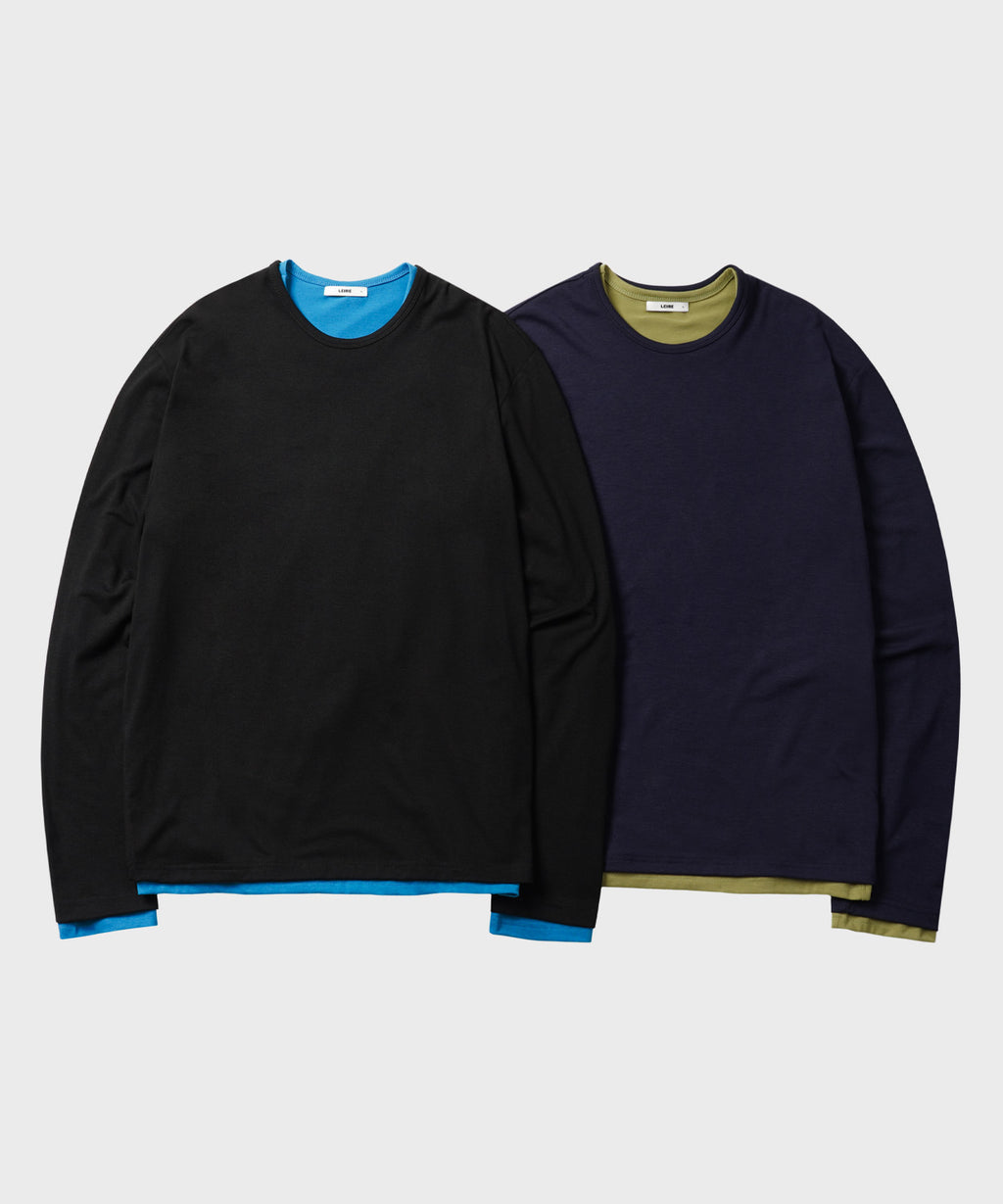 [2PACK] Soft Round Long Sleeve T-Shirt