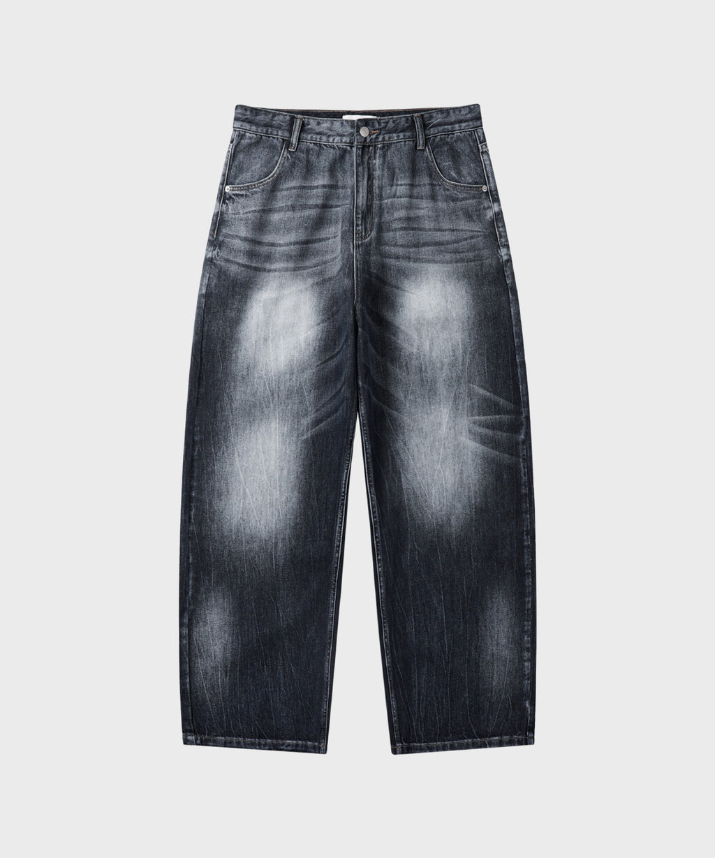 Essential Wide Denim Pants [Washing Grey]