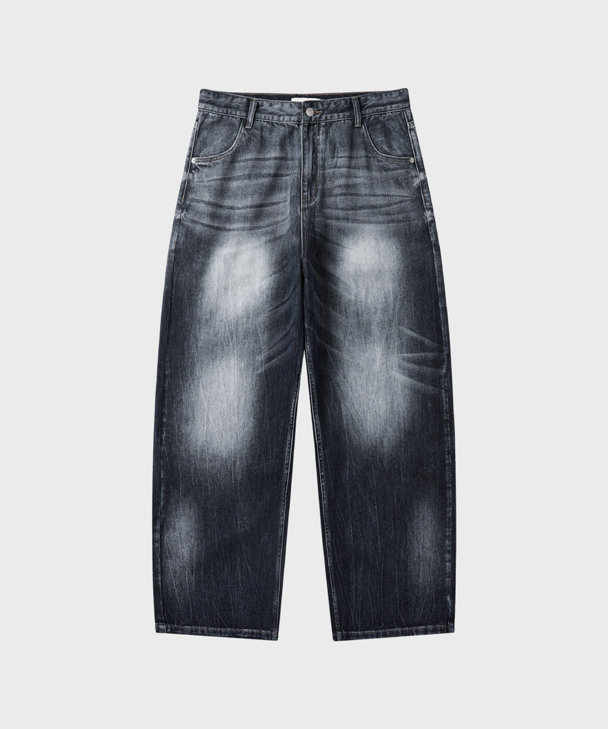 Essential Wide Denim Pants [Washing Grey]