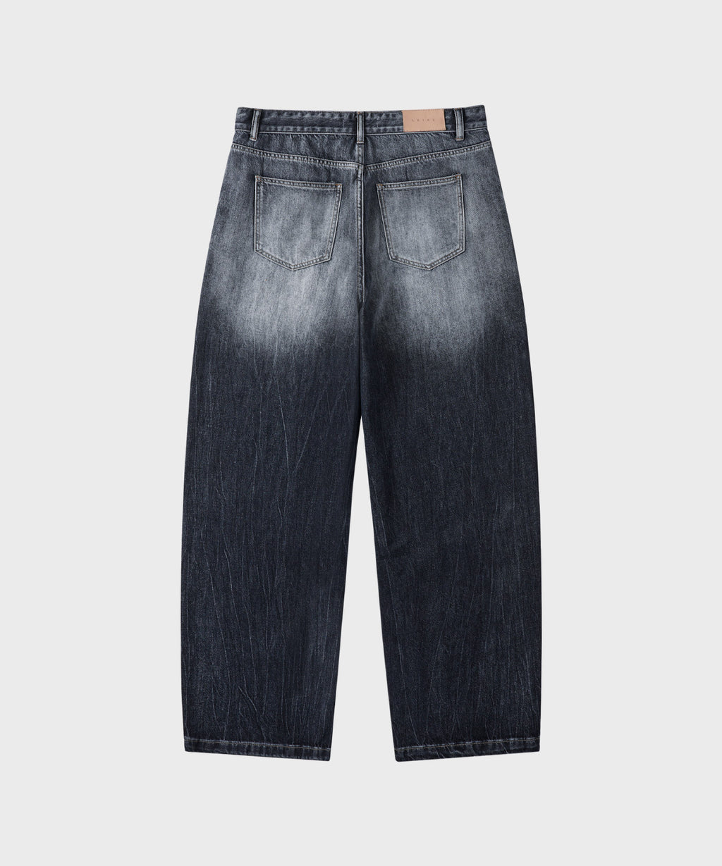 Essential Wide Denim Pants [Washing Grey]