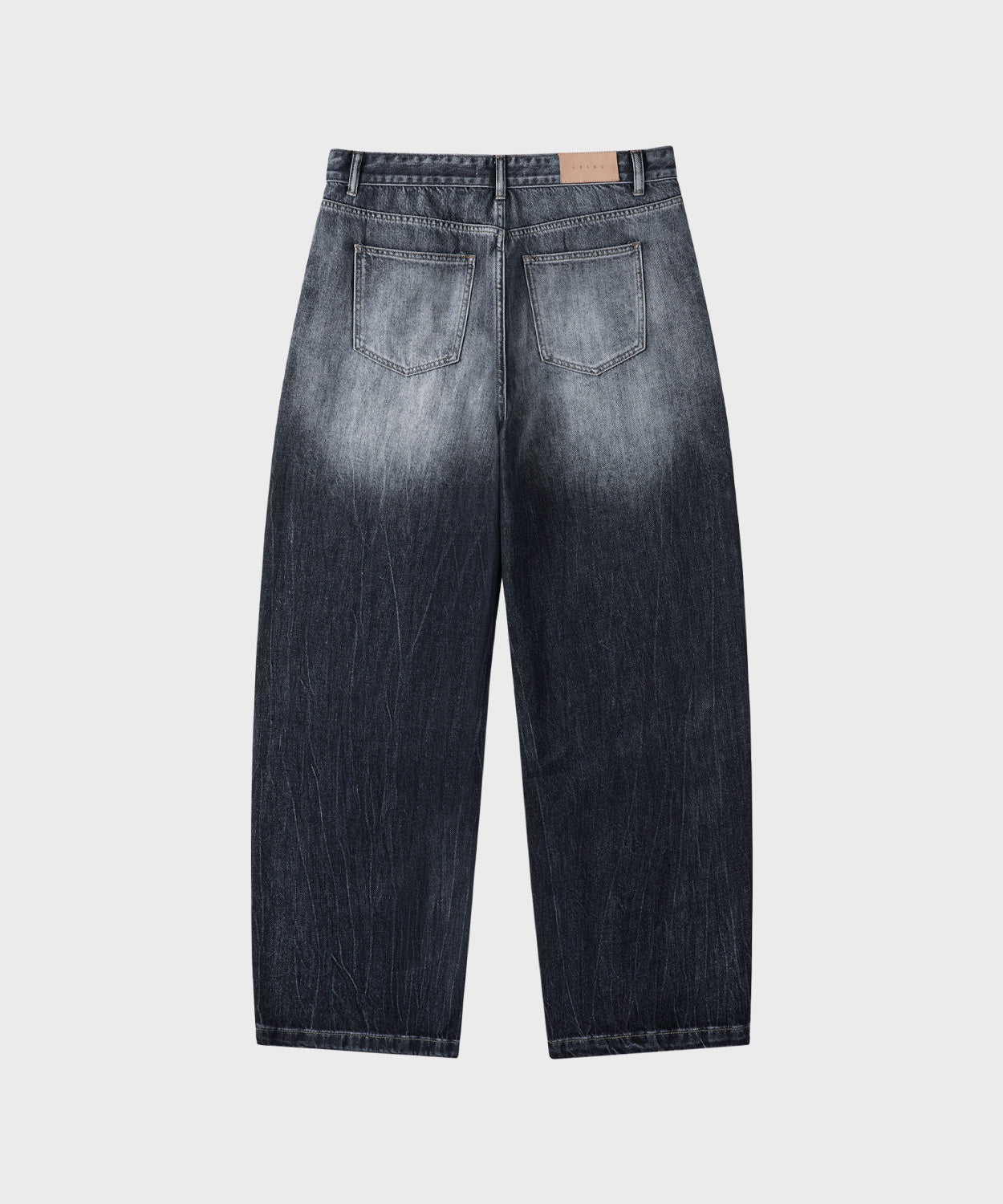 Essential Wide Denim Pants [Washing Grey]