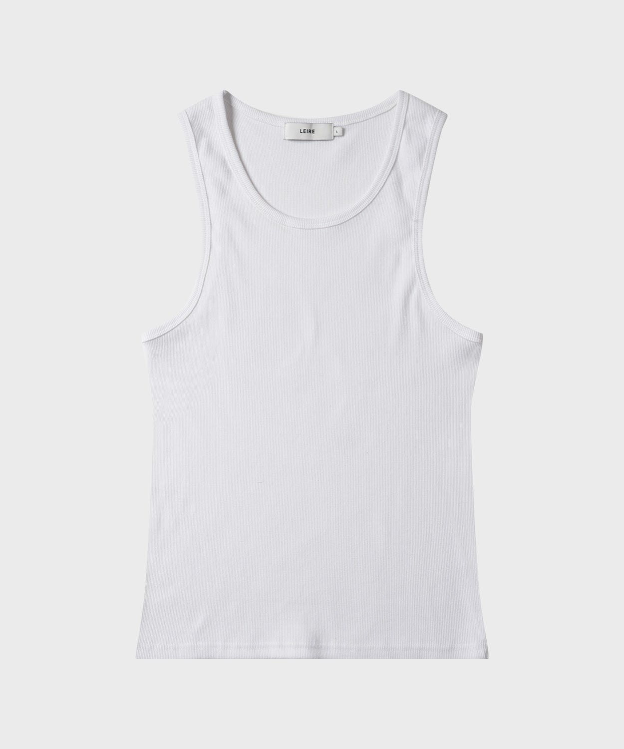 Essential Ribbed Sleeveless [White]
