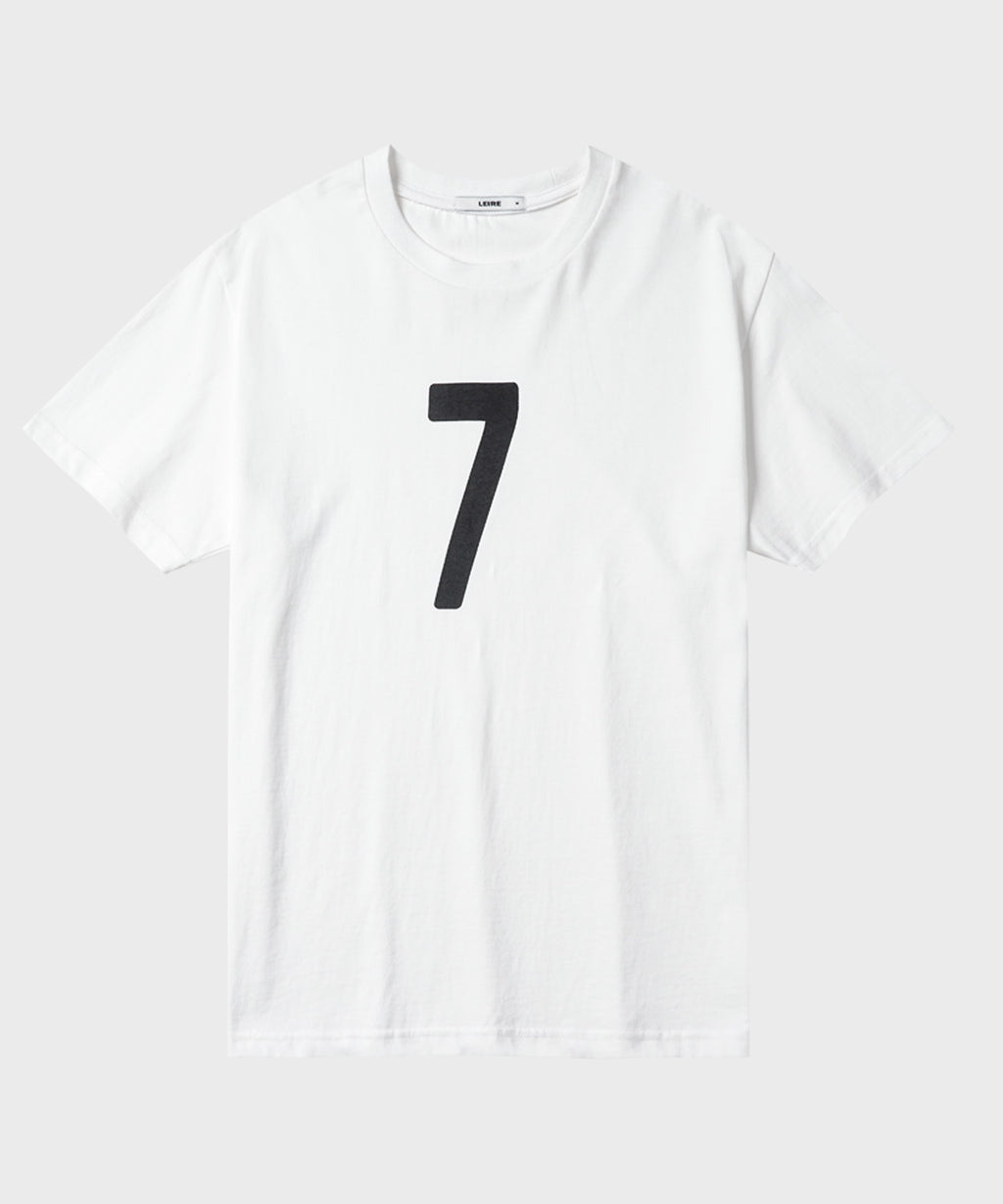 Vintage Number Print T-Shirt [White]