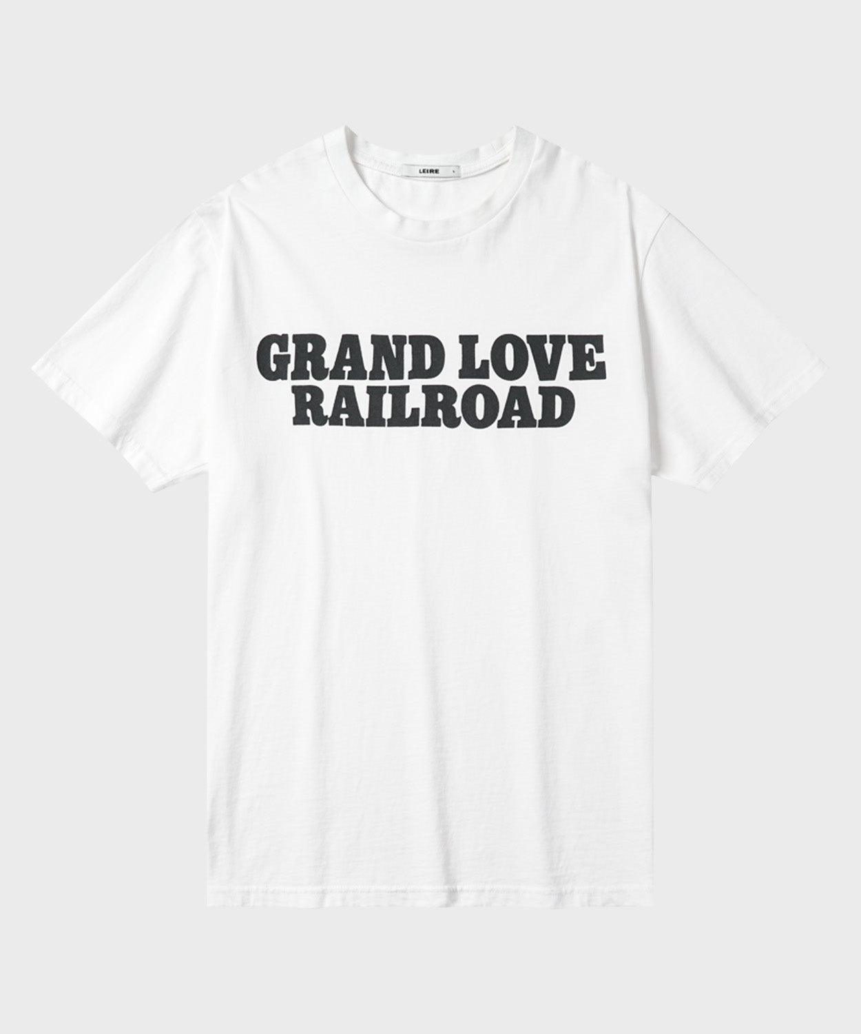 Vintage Lettering Print T-Shirt [White]