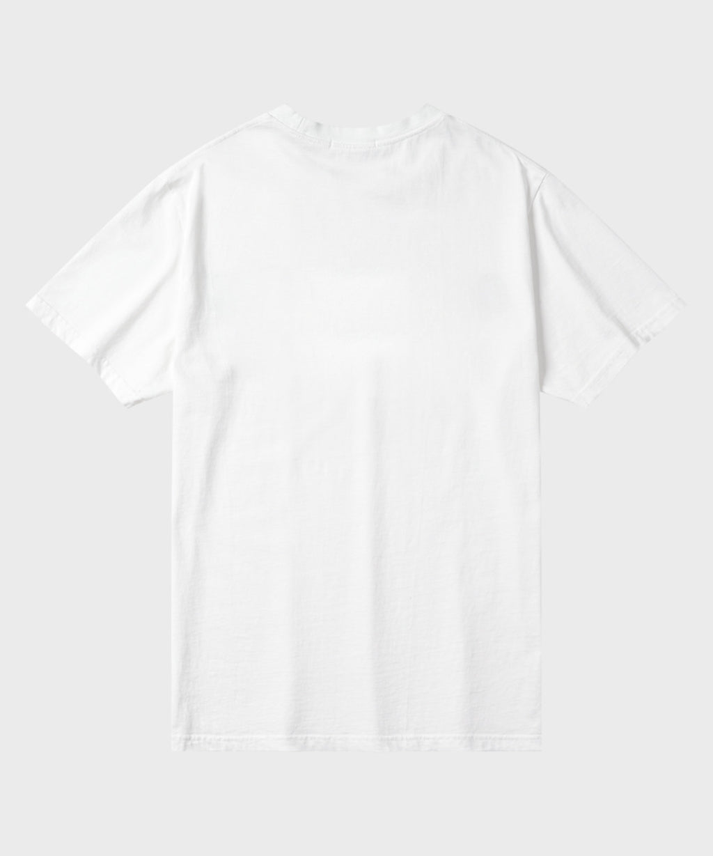 Vintage Lettering Print T-Shirt [White]