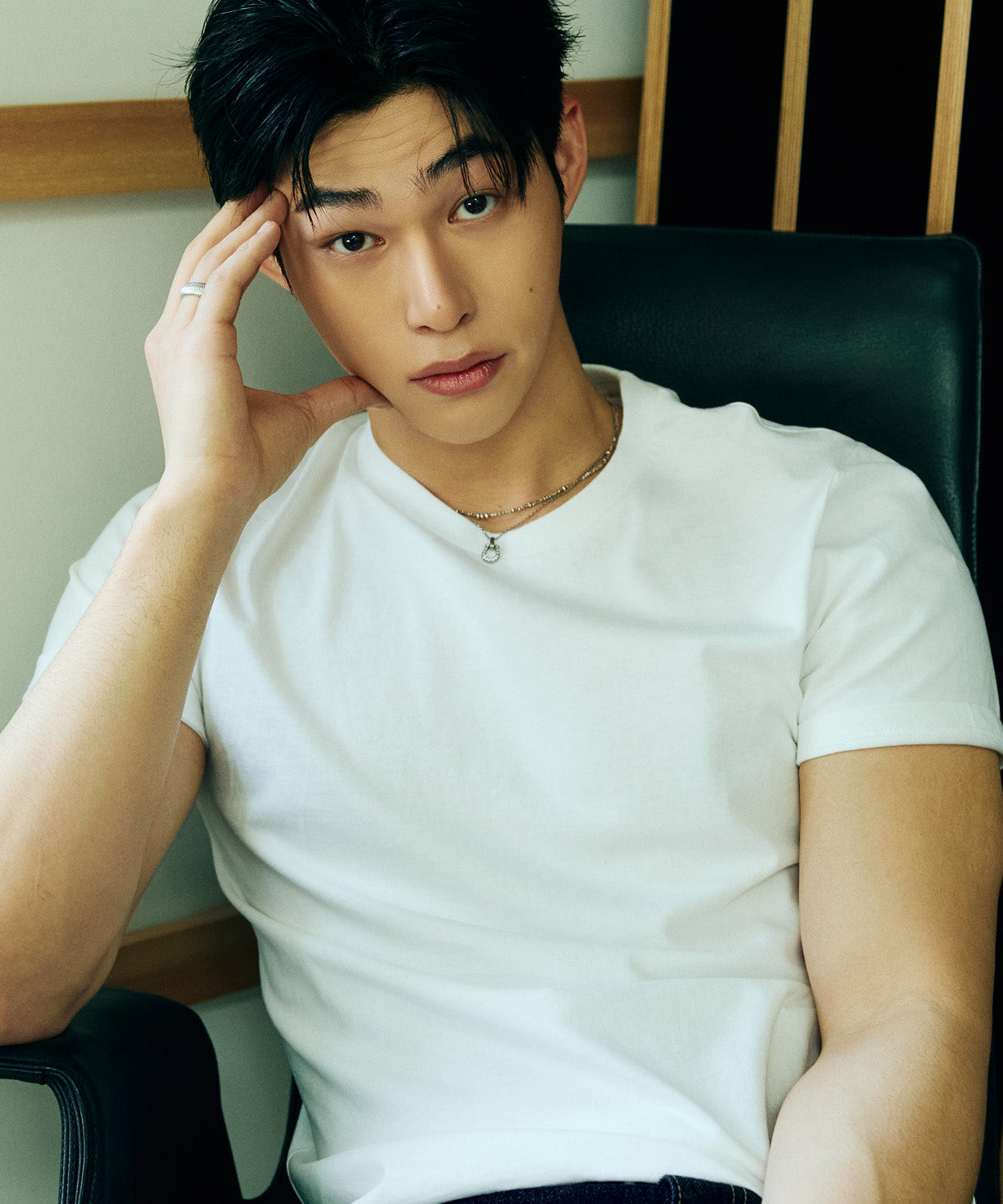 90s Vintage Fit Washed T-Shirt [White]