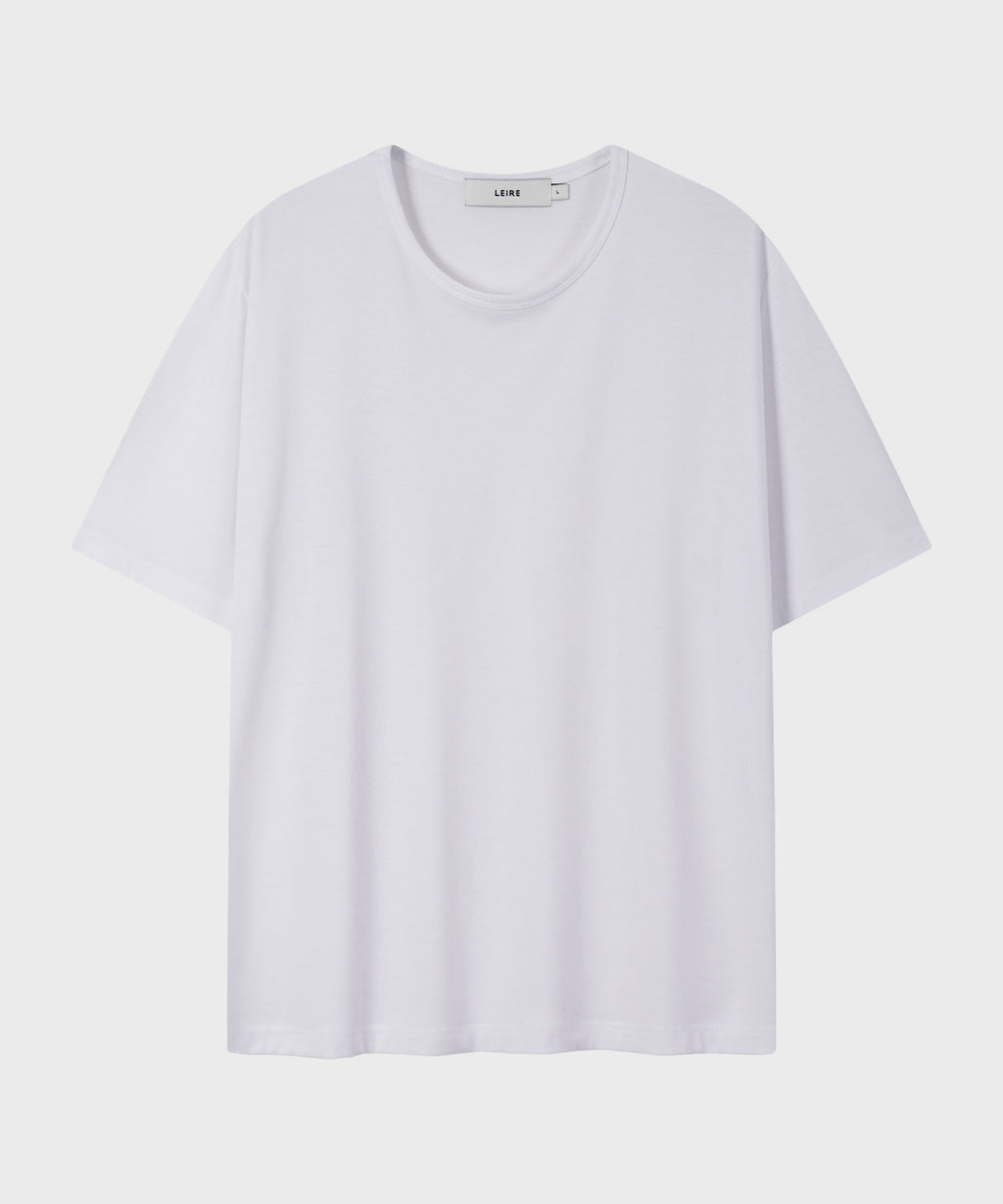 Soft U-Neck Inner T-Shirt [White]