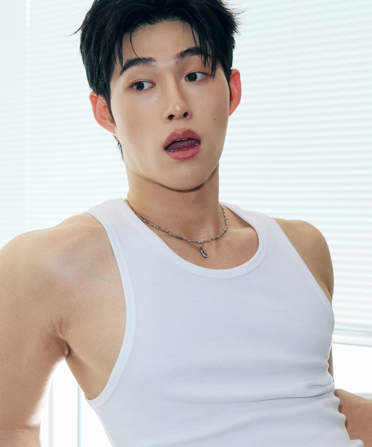 Essential Ribbed Sleeveless [White]