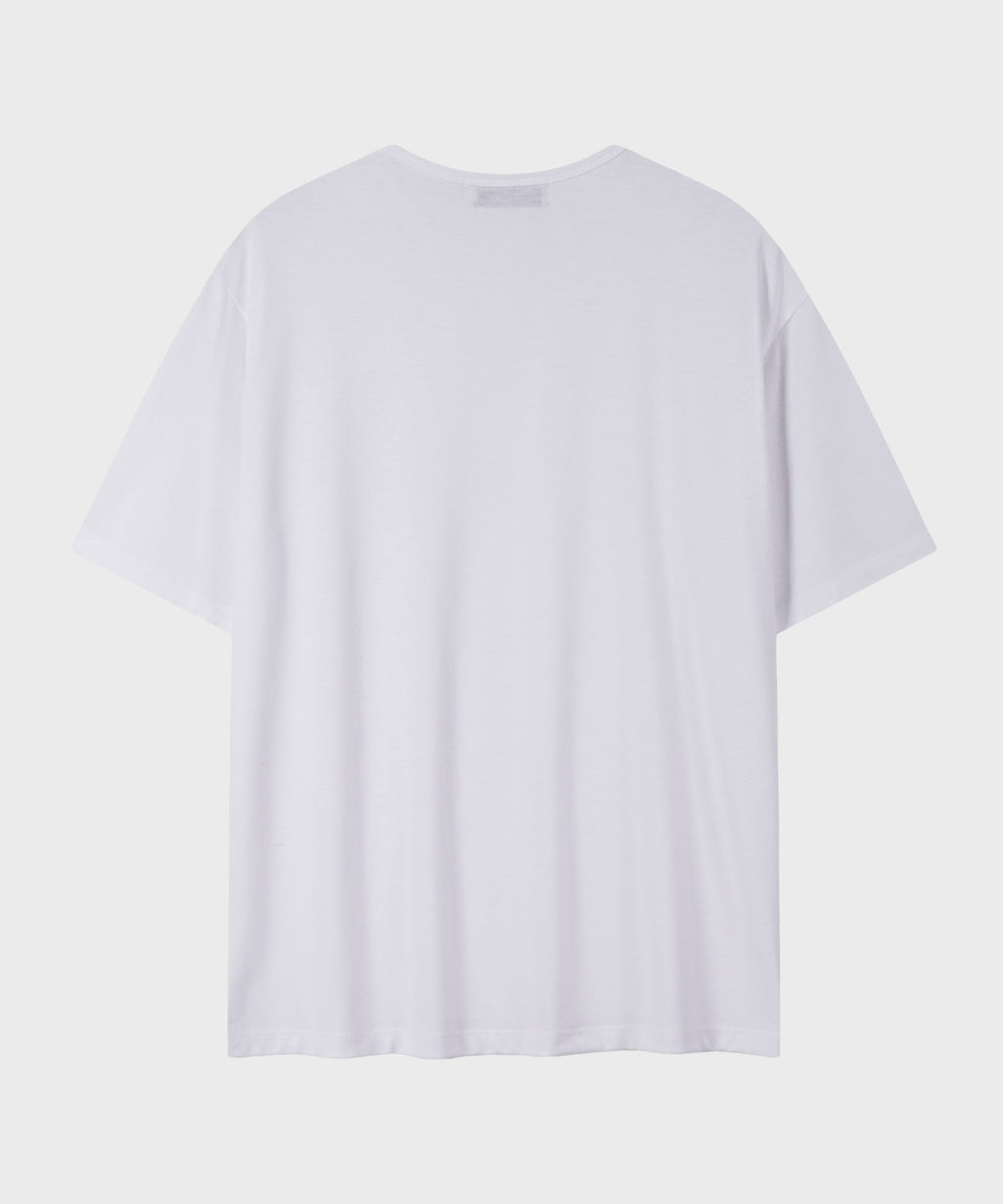 Soft U-Neck Inner T-Shirt [White]