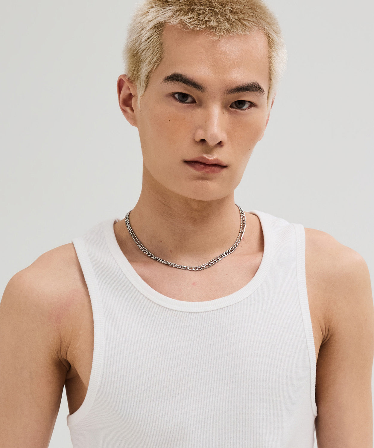 Essential Ribbed Sleeveless [White]